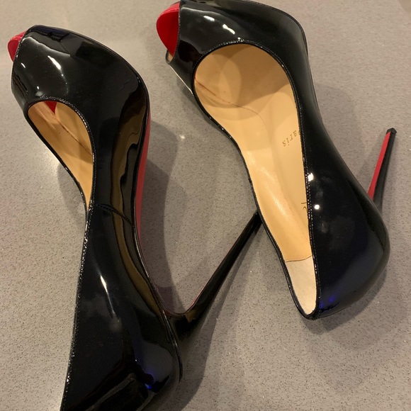 Like Christian Louboutin Peep Toe Stilettos - Picture 6 of 8
